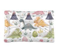 Sevdomey Cute Dinosaurs Pet Pads Kennel Bed Crate Mattress, Washable Soft Comfortable Pet Bed Pad with Non-Slip Bottom for Small Medium Large Dogs Cats, 45x60 cm