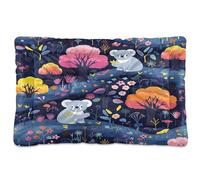 Sevdomey Cute Koala Pattern Pet Pads Dog Bed Cat Bed Kennel Bed Crate Mattress, Washable Soft Comfortable Pet Bed Pad with Non-Slip Bottom for Small Medium Large Dogs Cats, 45x60 cm