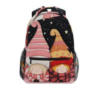 Sevdomey Cute Love Gnome Laptop Backpack, Waterproof 15L Stylish Lightweight Daypack with Multiple Pockets for Work, School & Travel