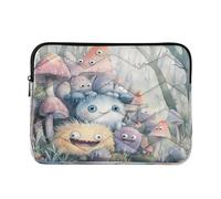 Sevdomey Cute Monsters Laptop Sleeve 13.4 Inch, Slim Protective Computer Case with Soft Padding, Top Zipper Bag for Women & Men, Fits Most 13.3 Inch Laptops