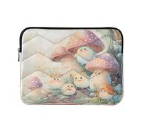 Sevdomey Cute Monsters Laptop Sleeve 15.6 Inch, Slim Protective Computer Case with Soft Padding, Top Zipper Bag for Women & Men, Fits Most 15 Inch Laptops