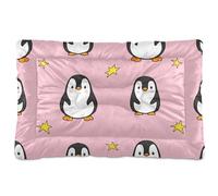 Sevdomey Cute Penguins Pet Pads Kennel Bed Crate Mattress, Washable Soft Comfortable Pet Bed Pad with Non-Slip Bottom for Small Medium Large Dogs Cats, 60x90 cm