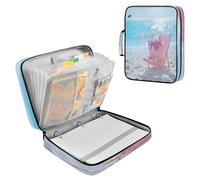 Sevdomey Cute Piggy Waterproof Expanding File Folder, Accordion Document Organizer with Zipper & Sticky Labels, Large Capacity A4/Letter Size for Office Home