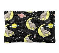 Sevdomey Cute Sloths Pet Pads Dog Bed Cat Bed Kennel Bed Crate Mattress, Washable Soft Comfortable Pet Bed Pad with Non-Slip Bottom for Small Medium Large Dogs Cats, 60x90 cm