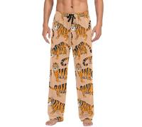 Sevdomey Cute Tigers Pajama Pants for Men Lounge Pants Lightweight Men Pajama Bottoms with Drawstring Pocket