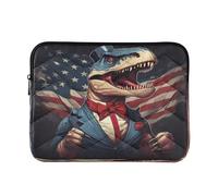 Sevdomey Dinosaur Laptop Sleeve 15.6 Inch, Slim Protective Computer Case with Soft Padding, Top Zipper Bag for Women & Men, Fits Most 15 Inch Laptops