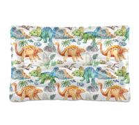 Sevdomey Dinosaurs Pet Pads Dog Bed Cat Bed Kennel Bed Crate Mattress, Washable Soft Comfortable Pet Bed Pad with Non-Slip Bottom for Small Medium Large Dogs Cats, 60x90 cm