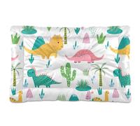 Sevdomey Dinosaurs Pet Pads Dog Bed Cat Bed Kennel Bed Crate Mattress, Washable Soft Comfortable Pet Bed Pad with Non-Slip Bottom for Small Medium Large Dogs Cats, 60x90 cm