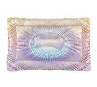 Sevdomey Dots and Circles Pet Pads Dog Bed Cat Bed Kennel Bed Crate Mattress, Washable Soft Comfortable Pet Bed Pad with Non-Slip Bottom for Small Medium Large Dogs Cats, 45x60 cm