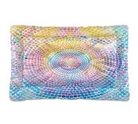 Sevdomey Dots and Circles Pet Pads Dog Bed Cat Bed Kennel Bed Crate Mattress, Washable Soft Comfortable Pet Bed Pad with Non-Slip Bottom for Small Medium Large Dogs Cats, 60x90 cm