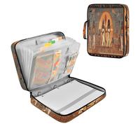 Sevdomey Egyptian Gods Pharaohs Waterproof Expanding File Folder, Accordion Document Organizer with Zipper & Sticky Labels, Large Capacity A4/Letter Size for Office Home