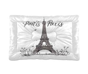 Sevdomey Eiffel Tower Pet Pads Dog Bed Cat Bed Kennel Bed Crate Mattress, Washable Soft Comfortable Pet Bed Pad with Non-Slip Bottom for Small Medium Large Dogs Cats, 60x90 cm