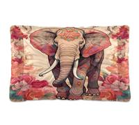 Sevdomey Elephant Totem Pet Pads Dog Bed Cat Bed Kennel Bed Crate Mattress, Washable Soft Comfortable Pet Bed Pad with Non-Slip Bottom for Small Medium Large Dogs Cats, 45x60 cm