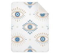 Sevdomey Evil Eye Baby Blanket Newborn Gifts for Girls and Boys, Soft Cotton Newborn Baby Receiving Blanket for Unisex Toddlers,76x101 cm