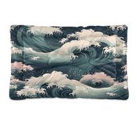 Sevdomey Forest Wolves Pet Pads Dog Bed Cat Bed Kennel Bed Crate Mattress, Washable Soft Comfortable Pet Bed Pad with Non-Slip Bottom for Small Medium Large Dogs Cats, 60x90 cm