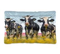 Sevdomey Funny Cows Pet Pads Dog Bed Cat Bed Kennel Bed Crate Mattress, Washable Soft Comfortable Pet Bed Pad with Non-Slip Bottom for Small Medium Large Dogs Cats, 60x90 cm