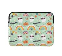 Sevdomey Ghosts Wearing Sunglasses Laptop Sleeve 13.4 Inch, Slim Protective Computer Case with Soft Padding, Top Zipper Bag for Women & Men, Fits Most 13.3 Inch Laptops