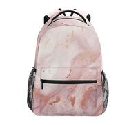 Sevdomey Gold Marble Laptop Backpack, Waterproof 15L Stylish Lightweight Daypack with Multiple Pockets for Work, School & Travel