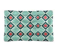 Sevdomey Grid Of Diamonds Pet Pads Kennel Bed Crate Mattress, Washable Soft Comfortable Pet Bed Pad with Non-Slip Bottom for Small Medium Large Dogs Cats, 45x60 cm