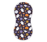 Sevdomey Halloween Cute Skull Baby Burp Cloths for Newborn Baby Boys and Girls, Soft Absorbent Cotton Muslin Burp Clothes Set
