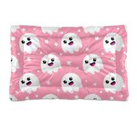 Sevdomey Halloween Ghosts Pet Pads Dog Bed Cat Bed Kennel Bed Crate Mattress, Washable Soft Comfortable Pet Bed Pad with Non-Slip Bottom for Small Medium Large Dogs Cats, 45x60 cm