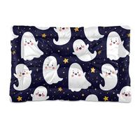 Sevdomey Halloween Ghosts Pet Pads Dog Bed Cat Bed Kennel Bed Crate Mattress, Washable Soft Comfortable Pet Bed Pad with Non-Slip Bottom for Small Medium Large Dogs Cats, 45x60 cm
