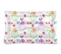 Sevdomey Halloween Ghosts Pet Pads Dog Bed Cat Bed Kennel Bed Crate Mattress, Washable Soft Comfortable Pet Bed Pad with Non-Slip Bottom for Small Medium Large Dogs Cats, 60x90 cm
