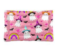 Sevdomey Halloween Ghosts Pet Pads Dog Bed Cat Bed Kennel Bed Crate Mattress, Washable Soft Comfortable Pet Bed Pad with Non-Slip Bottom for Small Medium Large Dogs Cats, 60x90 cm