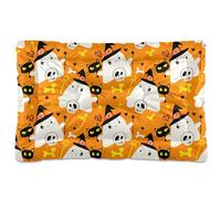 Sevdomey Halloween Ghosts Pet Pads Dog Bed Cat Bed Kennel Bed Crate Mattress, Washable Soft Comfortable Pet Bed Pad with Non-Slip Bottom for Small Medium Large Dogs Cats, 60x90 cm