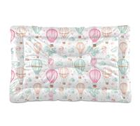 Sevdomey Hot Air Balloons Pet Pads Kennel Bed Crate Mattress, Washable Soft Comfortable Pet Bed Pad with Non-Slip Bottom for Small Medium Large Dogs Cats, 45x60 cm
