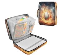 Sevdomey Ice Fire Baseball Waterproof Expanding File Folder, Accordion Document Organizer with Zipper & Sticky Labels, Large Capacity A4/Letter Size for Office Home