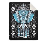 Sevdomey Indian Elephant Baby Blanket Newborn Gifts for Girls and Boys, Soft Cotton Newborn Baby Receiving Blanket for Unisex Toddlers,76x101 cm