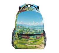 Sevdomey Landscape Of Eastern Europe Laptop Backpack, Waterproof 15L Stylish Lightweight Daypack with Multiple Pockets for Work, School & Travel