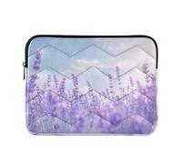 Sevdomey Lavender Field Laptop Sleeve 15.6 Inch, Slim Protective Computer Case with Soft Padding, Top Zipper Bag for Women & Men, Fits Most 15 Inch Laptops