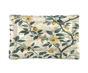 Sevdomey Lemon Tree Pet Pads Dog Bed Cat Bed Kennel Bed Crate Mattress, Washable Soft Comfortable Pet Bed Pad with Non-Slip Bottom for Small Medium Large Dogs Cats, 45x60 cm