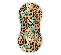 Sevdomey Leopard Print Baby Burp Cloths for Newborn Baby Boys and Girls, Soft Absorbent Cotton Muslin Burp Clothes Set