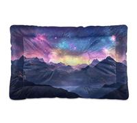 Sevdomey Majestic Mountains Dog Bed Cat Bed Kennel Bed Crate Mattress, Washable Soft Comfortable Pet Bed Pad with Non-Slip Bottom for Small Medium Large Dogs Cats, 45x60 cm