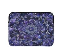 Sevdomey Mandala Laptop Sleeve 13.4 Inch, Slim Protective Computer Case with Soft Padding, Top Zipper Bag for Women & Men, Fits Most 13.3 Inch Laptops