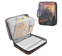 Sevdomey Medieval Fantasy Road Waterproof Expanding File Folder, Accordion Document Organizer with Zipper & Sticky Labels, Large Capacity A4/Letter Size for Office Home