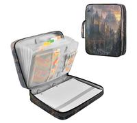 Sevdomey Medieval Fantasy Road Waterproof Expanding File Folder, Accordion Document Organizer with Zipper & Sticky Labels, Large Capacity A4/Letter Size for Office Home