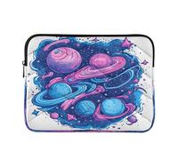 Sevdomey Milky Way Galaxy Laptop Sleeve 15.6 Inch, Slim Protective Computer Case with Soft Padding, Top Zipper Bag for Women & Men, Fits Most 15 Inch Laptops