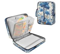 Sevdomey Mushroom Tree Waterproof Expanding File Folder, Accordion Document Organizer with Zipper & Sticky Labels, Large Capacity A4/Letter Size for Office Home