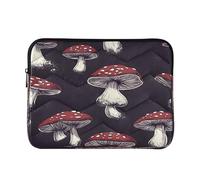 Sevdomey Mushrooms Laptop Sleeve 13.4 Inch, Slim Protective Computer Case with Soft Padding, Top Zipper Bag for Women & Men, Fits Most 13.3 Inch Laptops