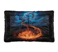 Sevdomey Musical Notes Pet Pads Dog Bed Cat Bed Kennel Bed Crate Mattress, Washable Soft Comfortable Pet Bed Pad with Non-Slip Bottom for Small Medium Large Dogs Cats, 60x90 cm