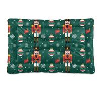Sevdomey Nutcracker Soldiers Pet Pads Kennel Bed Crate Mattress, Washable Soft Comfortable Pet Bed Pad with Non-Slip Bottom for Small Medium Large Dogs Cats, 45x60 cm