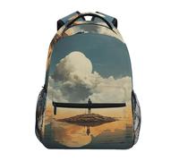 Sevdomey Ocean Freedom Laptop Backpack, Waterproof 15L Stylish Lightweight Daypack with Multiple Pockets for Work, School & Travel