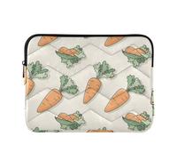 Sevdomey Orange Carrots Laptop Sleeve 15.6 Inch, Slim Protective Computer Case with Soft Padding, Top Zipper Bag for Women & Men, Fits Most 15 Inch Laptops