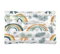 Sevdomey Rainbows Pet Pads Dog Bed Cat Bed Kennel Bed Crate Mattress, Washable Soft Comfortable Pet Bed Pad with Non-Slip Bottom for Small Medium Large Dogs Cats, 45x60 cm