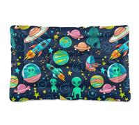 Sevdomey Rockets Pet Pads Dog Bed Cat Bed Kennel Bed Crate Mattress, Washable Soft Comfortable Pet Bed Pad with Non-Slip Bottom for Small Medium Large Dogs Cats, 45x60 cm