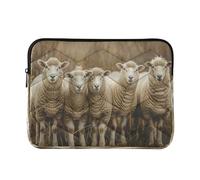Sevdomey Sheep in The Countryside Laptop Sleeve 15.6 Inch, Slim Protective Computer Case with Soft Padding, Top Zipper Bag for Women & Men, Fits Most 15 Inch Laptops
